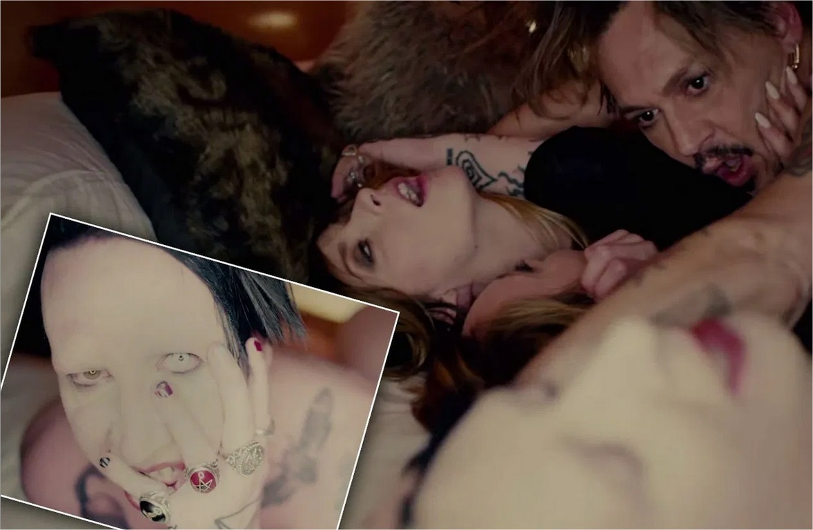 Sangre y desnudos en el nuevo vídeo de Marilyn Manson con Johnny Depp de in...